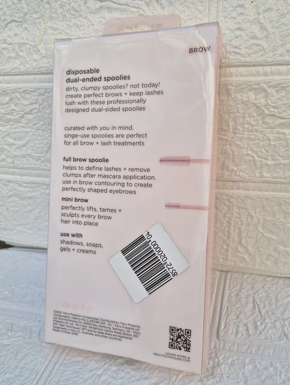 Real Techniques Pink Disposable Dual-Ended Spoolies - Pack of 15